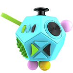 Fidget Cube - 12 Sides - Sky Blue