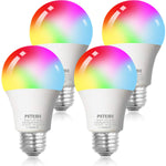 Smart Wi-Fi Light Bulbs - 4 Pack