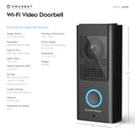 Wi-Fi Video Doorbell Camera - 140 Wide Angle View