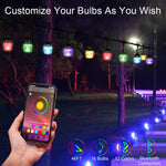 Bluetooth LED Outdoor String Lights - 46ft