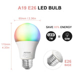 Smart Wi-Fi Light Bulbs - 4 Pack