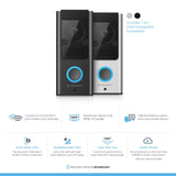 Wi-Fi Video Doorbell Camera - 140 Wide Angle View