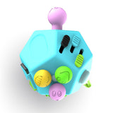 Fidget Cube - 12 Sides - Sky Blue