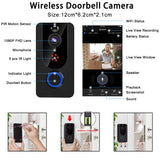 Wi-Fi Video Doorbell - 16ft Night Vision