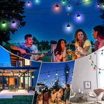 Bluetooth LED Outdoor String Lights - 46ft